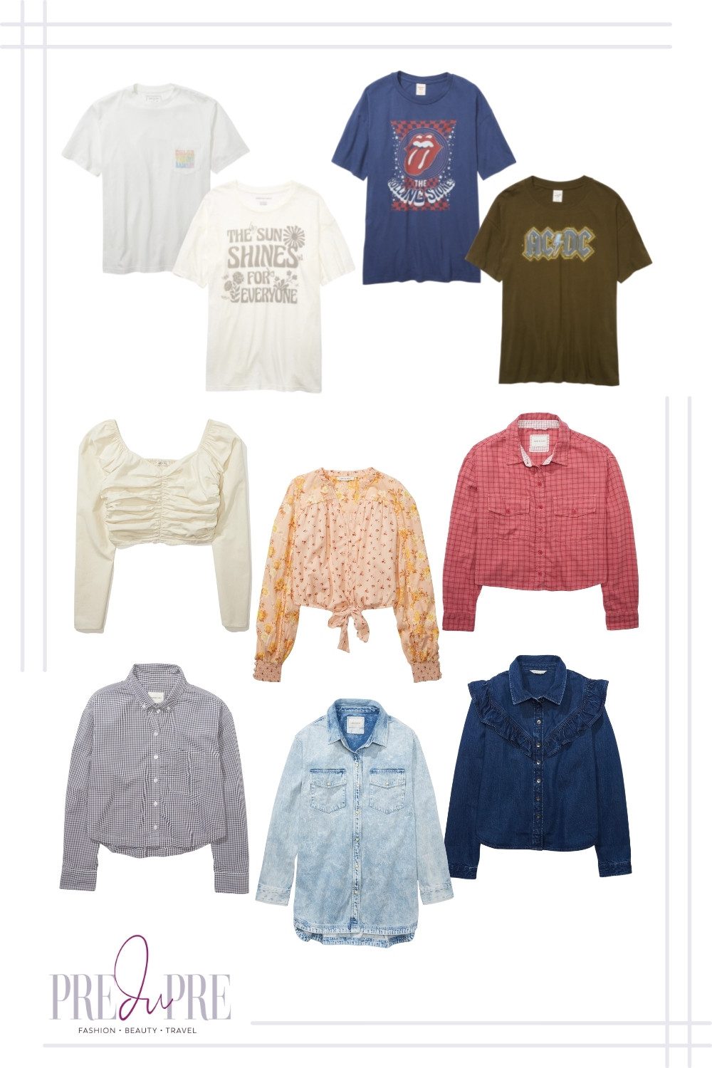 American Eagle fall tops